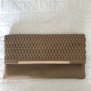 Versatile Perforated Foldover Clutch